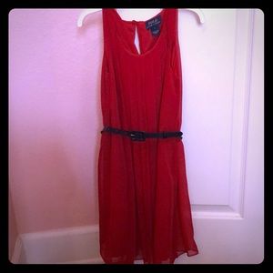 Polo Ralph Lauren girls 6, red dress with belt